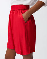 Pantaloni corti in viscosa jacquard -  | Pinko