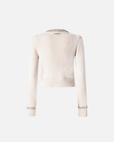 Cardigan girocollo con strass -  | Pinko