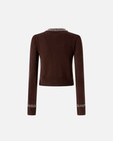 Cardigan girocollo con strass -  | Pinko