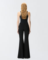 Pantaloni flare-fit in punto stoffa -  | Pinko