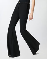 Pantaloni flare-fit in punto stoffa -  | Pinko