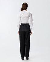 Bustier shirt in poplin -  | Pinko