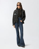 Jeans flare-fit con vita alta a bustier -  | Pinko