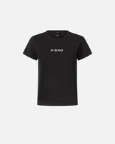 Camiseta de manga corta con logotipo bordado -  | Pinko