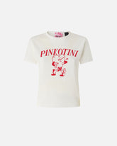 T-shirt with heart and Pinkotini print -  | Pinko