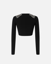Maglia con paillettes e cristalli -  | Pinko