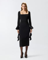 Abito aderente con volant -  | Pinko