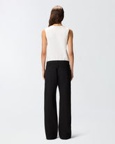 T-shirt smanicata ricamo cuore -  | Pinko