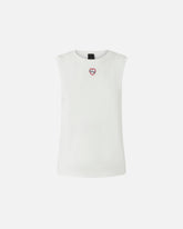 T-shirt smanicata ricamo cuore -  | Pinko
