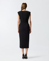 Abito aderente con ricamo gioiello -  | Pinko