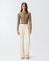 Multi-coloured striped cardigan -  | Pinko