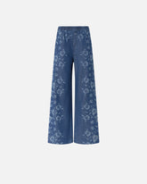 Pantaloni in denim floreale -  | Pinko