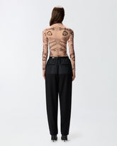 Maglia in tulle stampato -  | Pinko