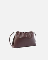 Large shoulder clutch in leather with Love Birds logo -  | Pinko