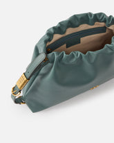 Large shoulder clutch in leather with Love Birds logo -  | Pinko