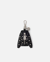 Charm portachiavi felpa con borchie e zip -  | Pinko