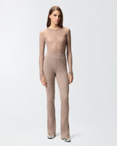 Pantaloni lunghi svasati in maglia -  | Pinko