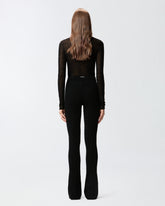 Pantaloni lunghi svasati in maglia -  | Pinko