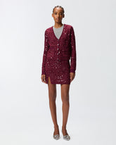 Cardigan con paillettes e scollo a V -  | Pinko