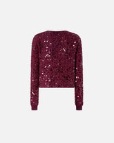 Cardigan con paillettes e scollo a V -  | Pinko