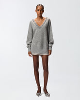 Maglione misto lana con ricamo gioiello -  | Pinko