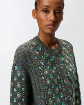 Cardigan con ricamo gioiello -  | Pinko