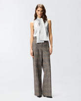 Sleeveless top with sash neck -  | Pinko