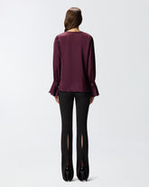 Blusa morbida in satin -  | Pinko