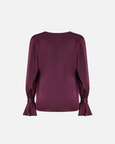 Blusa morbida in satin -  | Pinko
