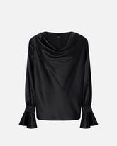 Relaxed-fit satin blouse -  | Pinko