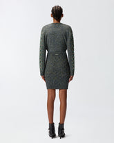 Gonna in maglia con ricamo gioiello -  | Pinko