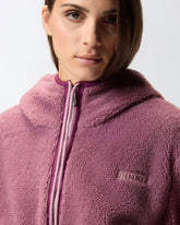 Felpa in pile effetto teddy con cappuccio -  | Pinko