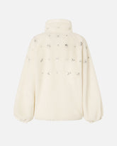 Bomber in pile con ricamo gioiello -  | Pinko