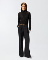 Maglia in pizzo con trasparenze -  | Pinko