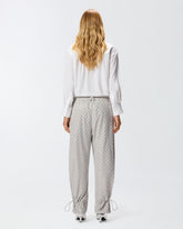 Pantaloni con strass e borchie -  | Pinko