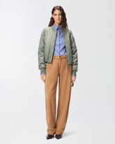 Bomber trapuntato con strass e borchie -  | Pinko