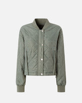 Bomber trapuntato con strass e borchie -  | Pinko