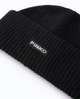 Bonnet à logo PINKO - Noir | Pinko
