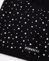 Balaclava con coulisse e strass -  | Pinko