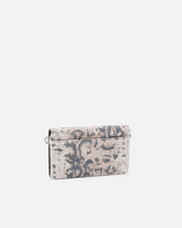 Love Bag Click Soft Horizontal Mini crossbody clutch in python-print suede -  | Pinko