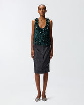 Top con fiori gioiello -  | Pinko