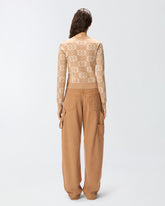 Maglia cropped con logo Love Birds -  | Pinko