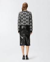 Cardigan con logo Love Birds -  | Pinko