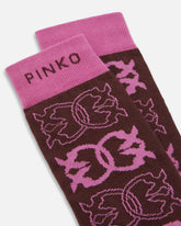 Calzini con logo jacquard all over -  | Pinko