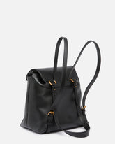 Zaino medio Saddle Backpack in pelle con anelli logati -  | Pinko