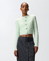 Cardigan corto con bottoni gioiello -  | Pinko