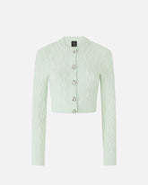 Cardigan corto con bottoni gioiello -  | Pinko