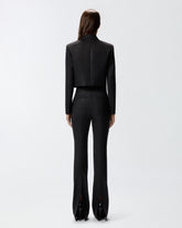 Giacca spencer gessata effetto brillante -  | Pinko