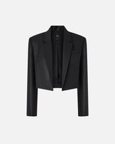 Giacca spencer gessata effetto brillante -  | Pinko