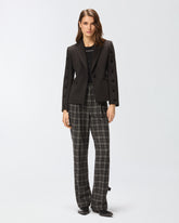 Pantaloni lunghi a quadri -  | Pinko